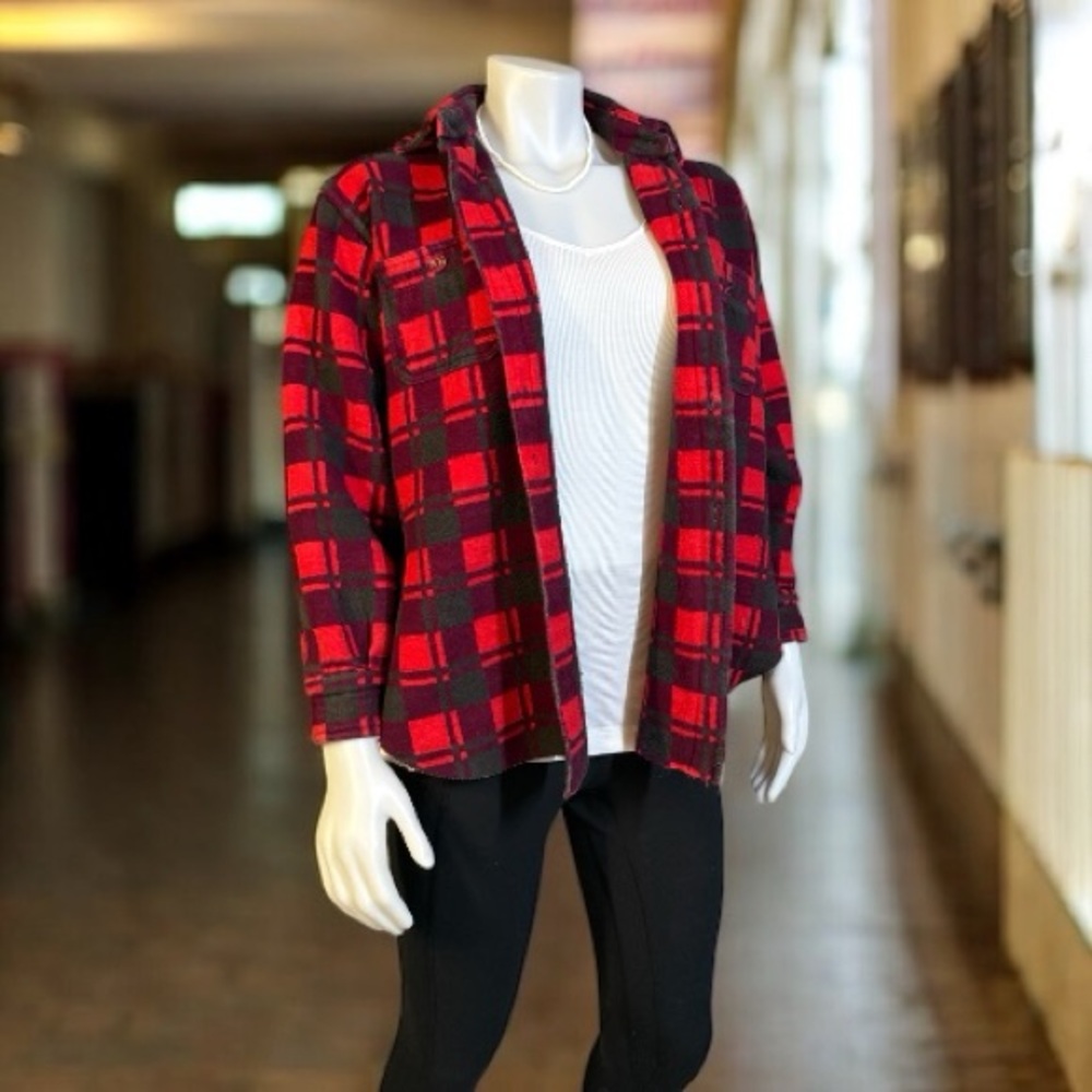 Vintage Champion Plaid Unisex Shacket